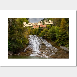 Buttermilk Falls Ithaca New York Posters and Art